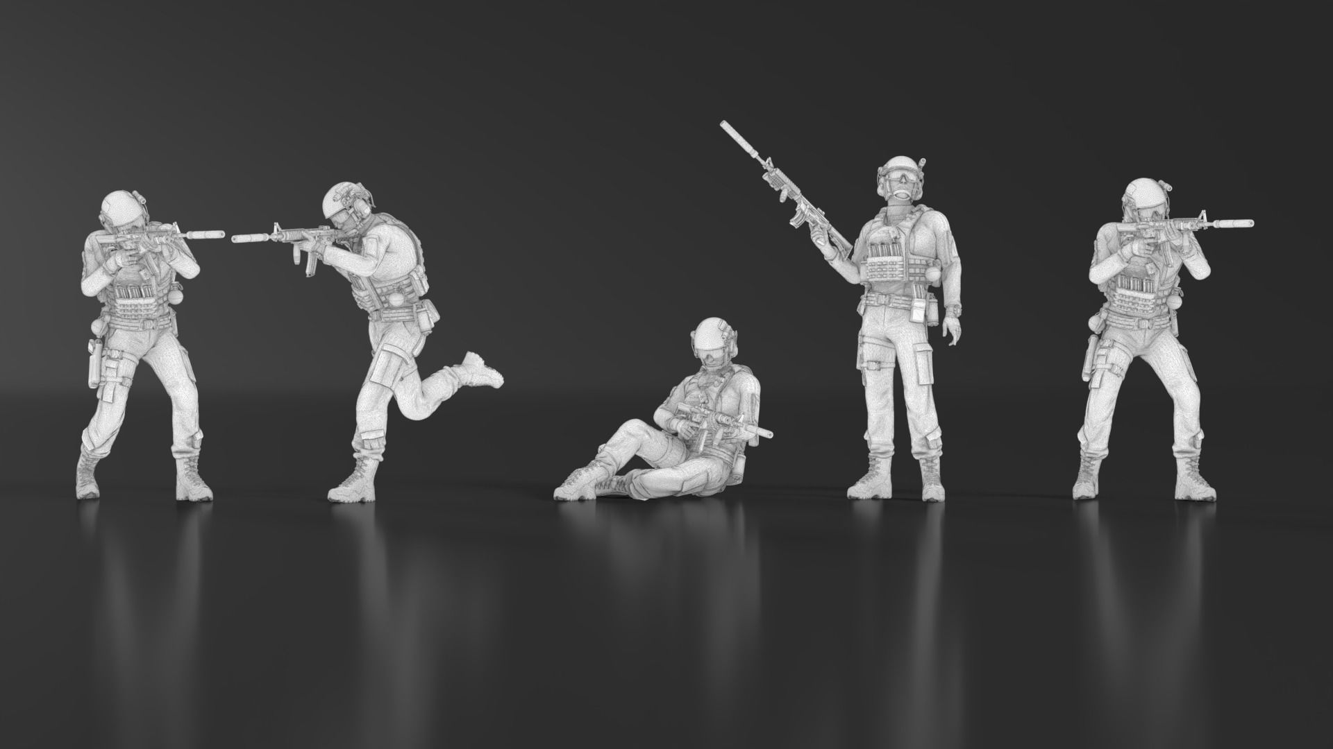 US Soldier Set 05 Free 3D print model_19