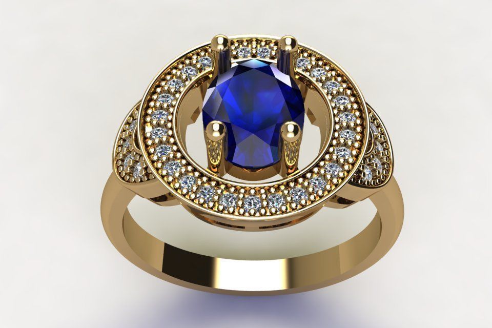 Wax Setting Ring Code-CGS023 3D print model_1