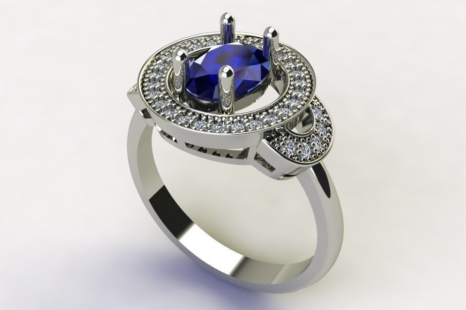 Wax Setting Ring Code-CGS023 3D print model_3