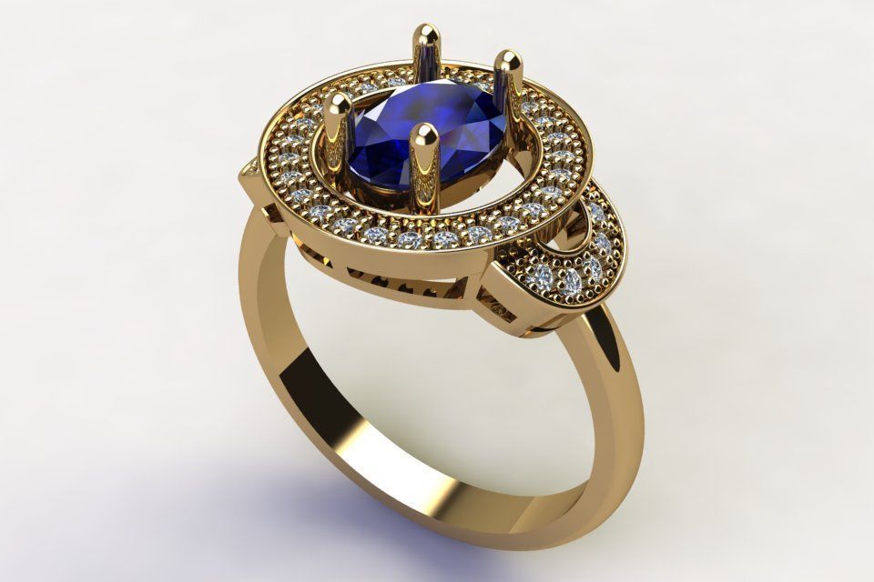 Wax Setting Ring Code-CGS023 3D print model_4