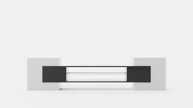 Incastro TV Bench 258 Cm White Black