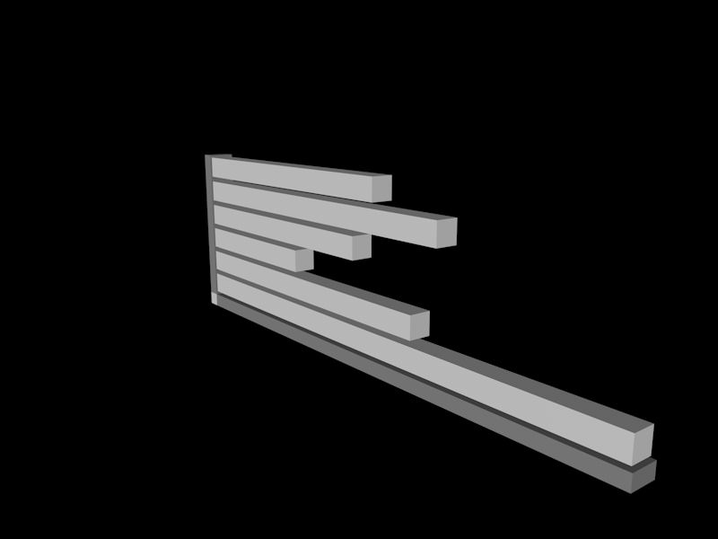 Graph Bars Free 3D model_1