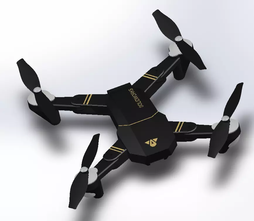 Dron solid Free 3D model