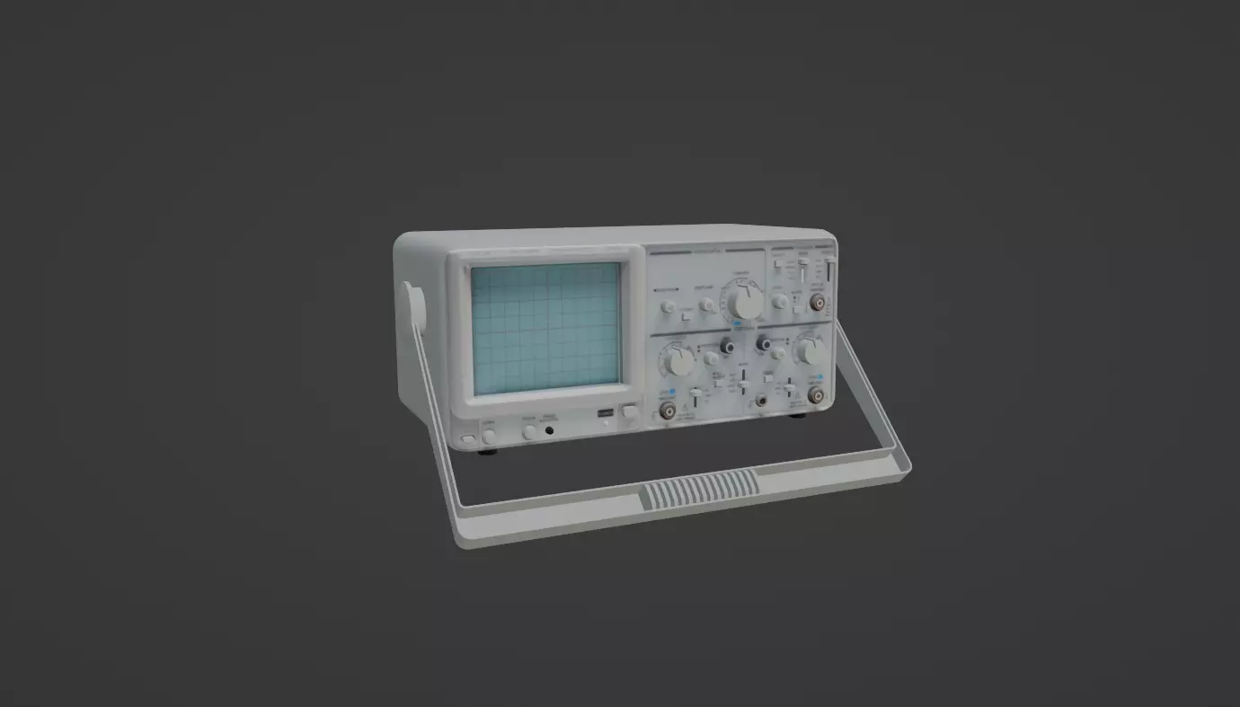 CRO - Cathode Ray Oscilloscope 3D model_0