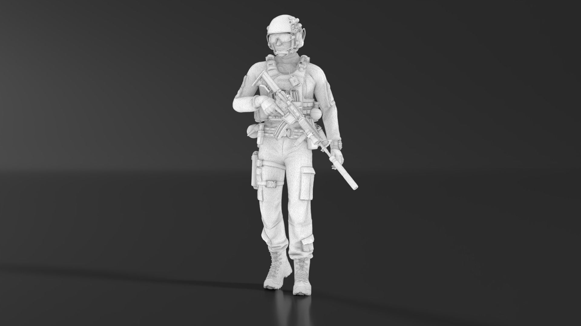 US Soldier Set 06 3D print model_12