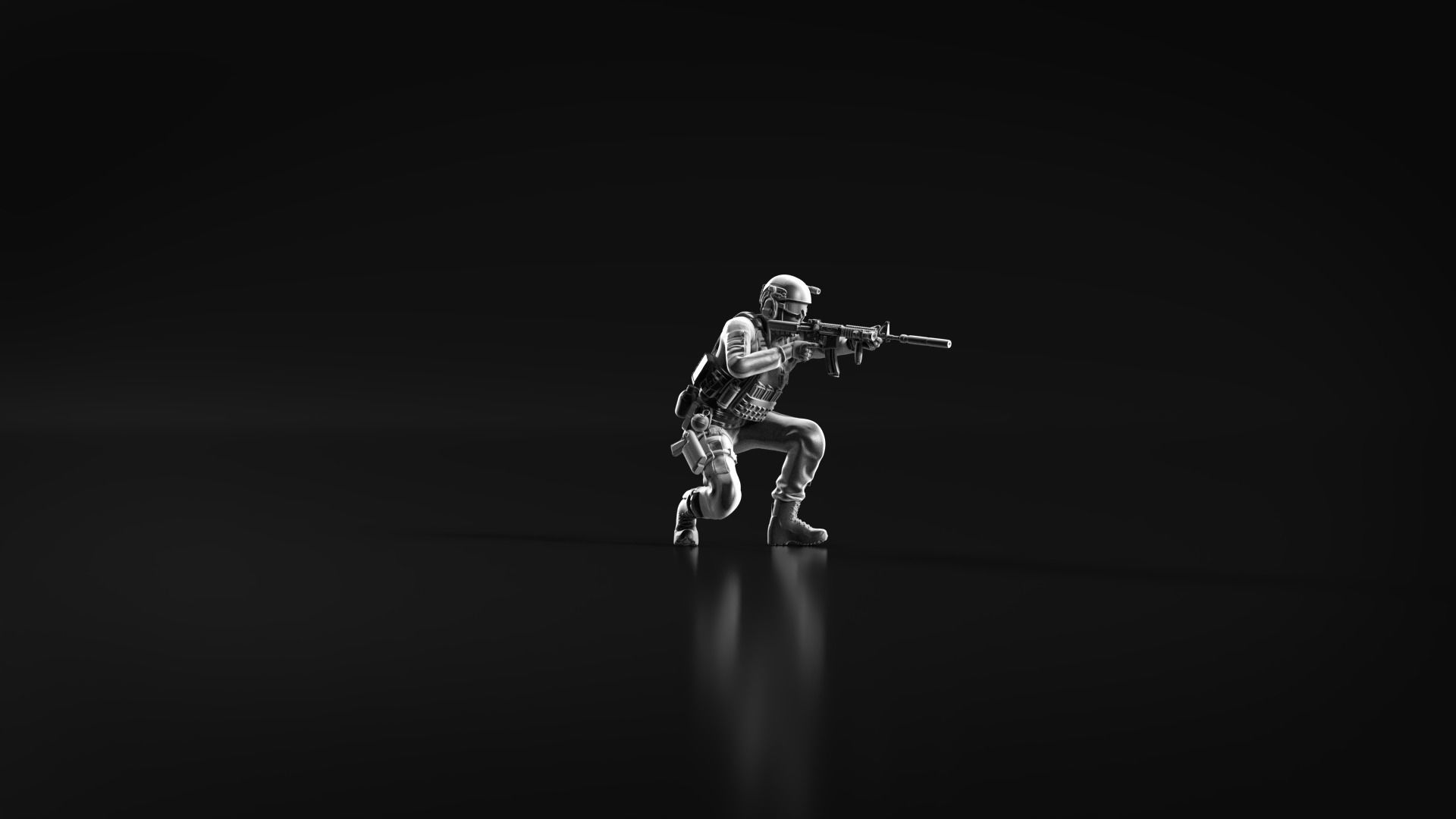 US Soldier Set 06 3D print model_11