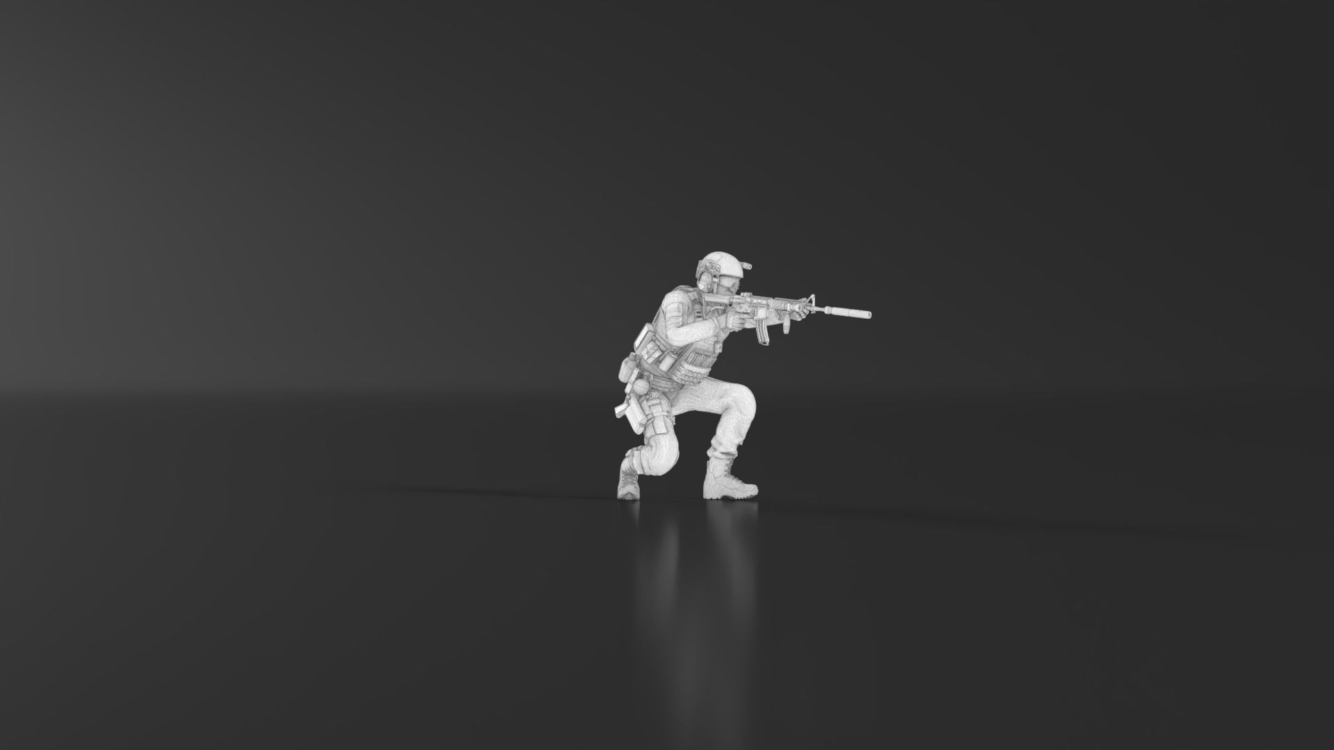 US Soldier Set 06 3D print model_21