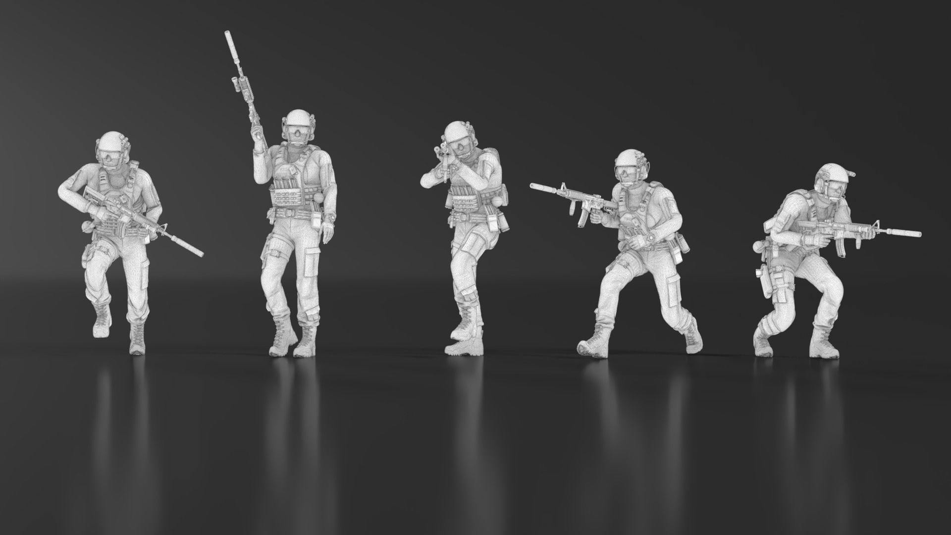 US Soldier Set 06 3D print model_15