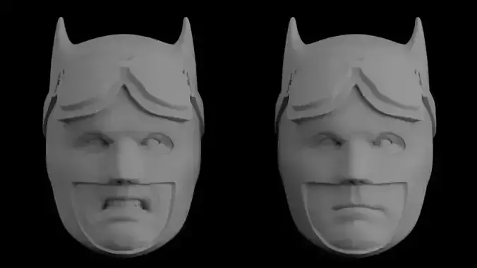 BATMAN KNIGHTMARE JL HEAD SCULPT