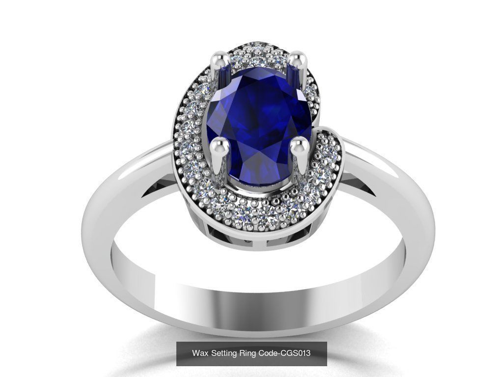 24 Wax Setting Ring Code-CGS001-CGS024 3D Model Collection_14