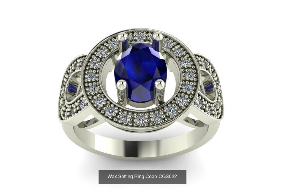 24 Wax Setting Ring Code-CGS001-CGS024 3D Model Collection_5
