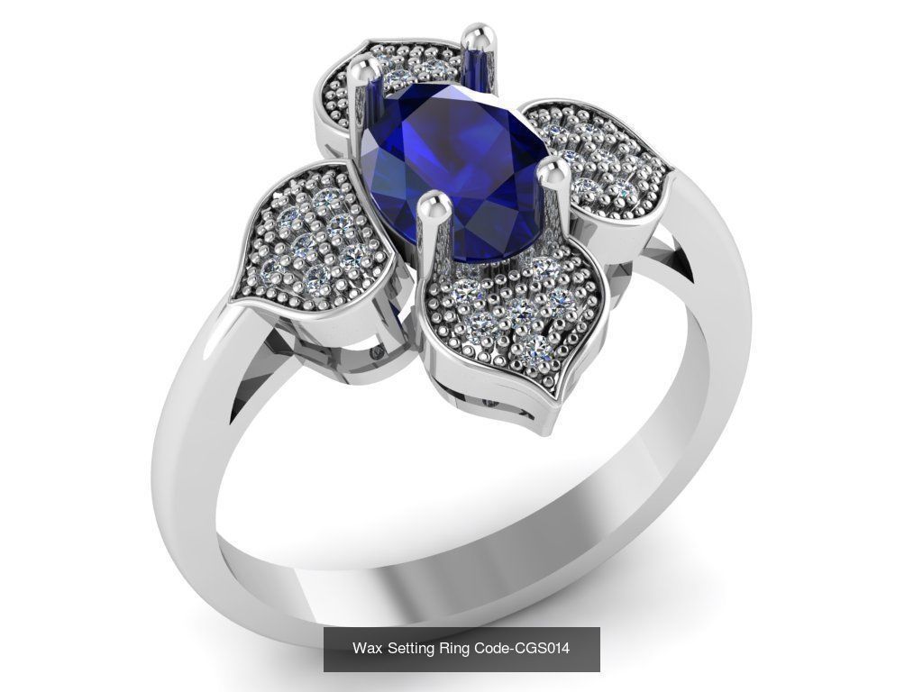 24 Wax Setting Ring Code-CGS001-CGS024 3D Model Collection_13