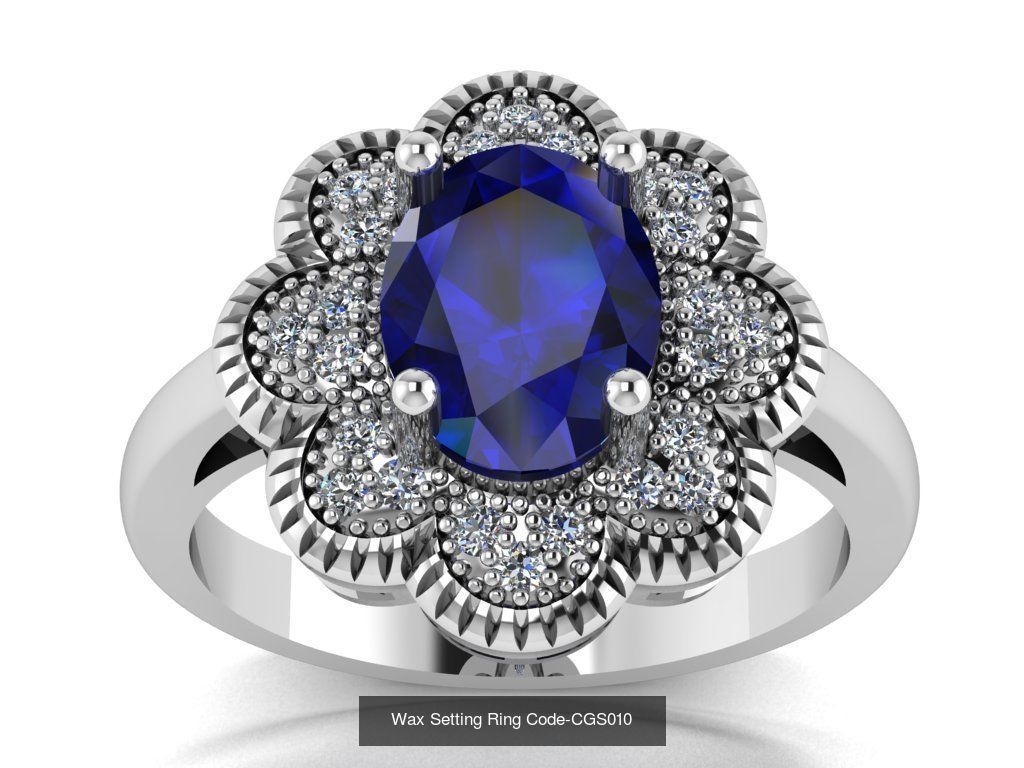 24 Wax Setting Ring Code-CGS001-CGS024 3D Model Collection_17