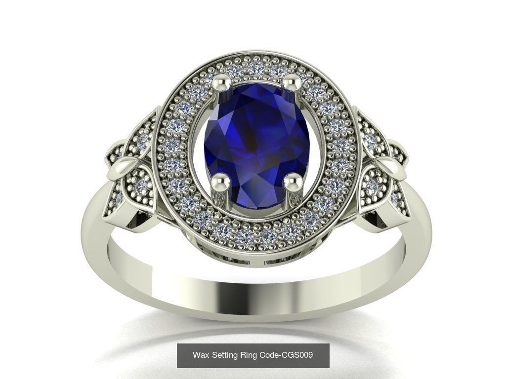 24 Wax Setting Ring Code-CGS001-CGS024 3D Model Collection_18