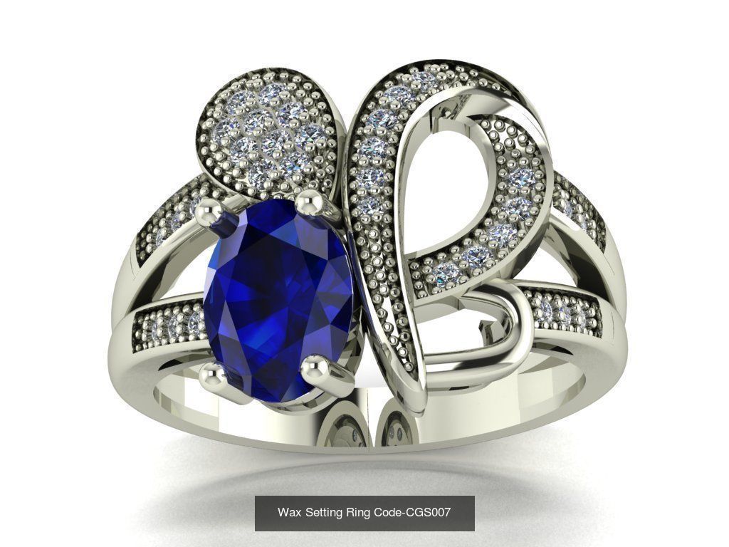 24 Wax Setting Ring Code-CGS001-CGS024 3D Model Collection_20