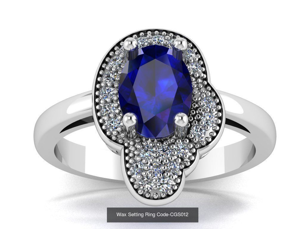 24 Wax Setting Ring Code-CGS001-CGS024 3D Model Collection_15