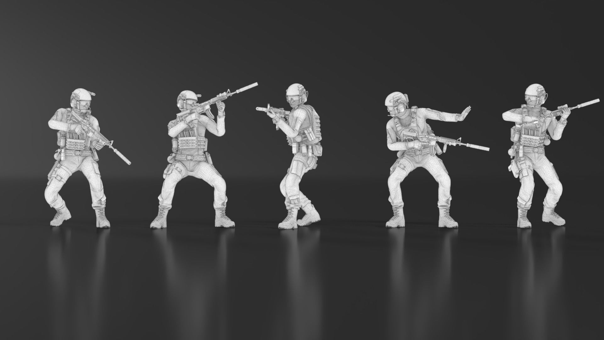 US Soldier Set 07 3D print model_18