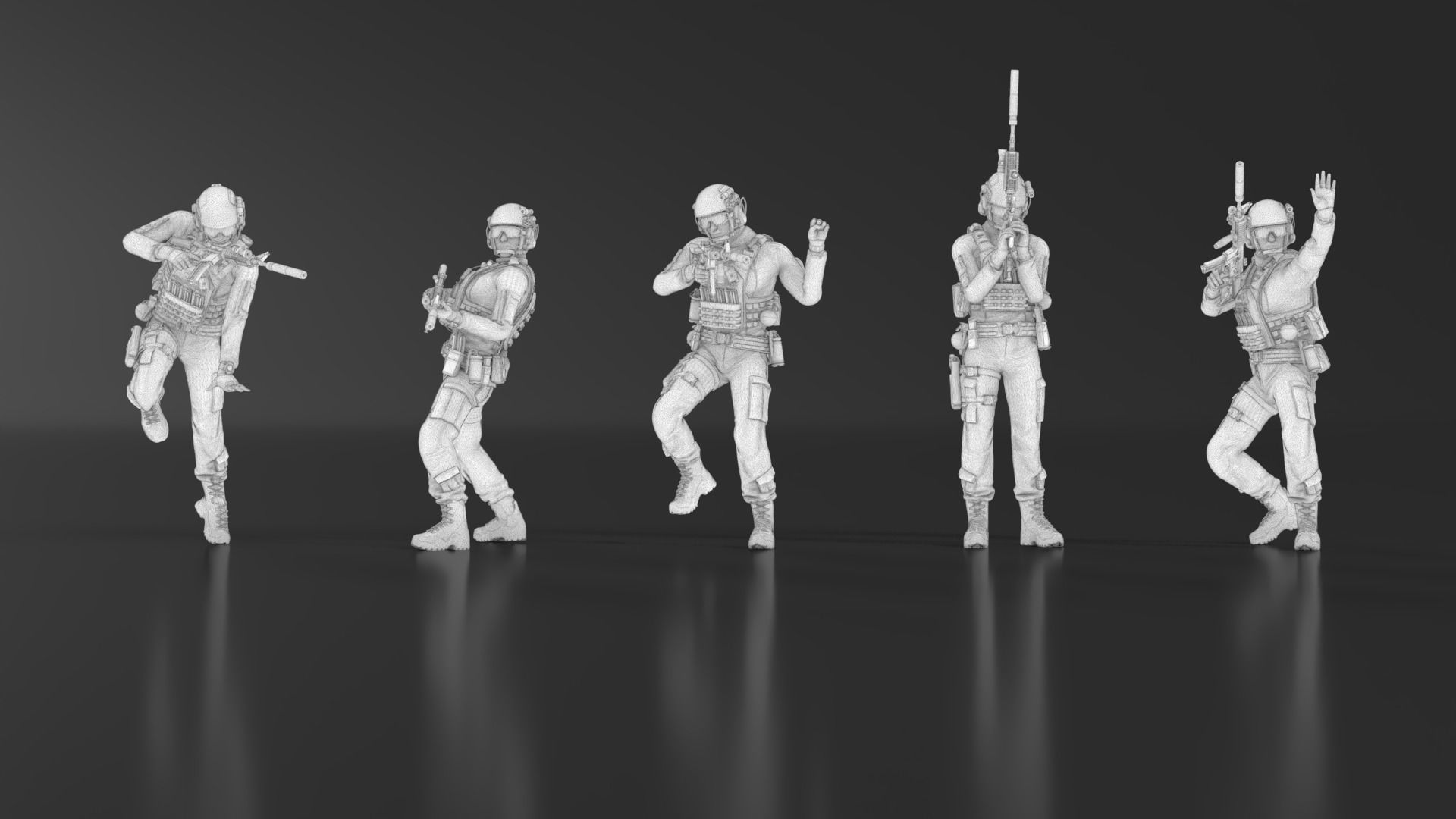US Soldier Set 07 3D print model_13