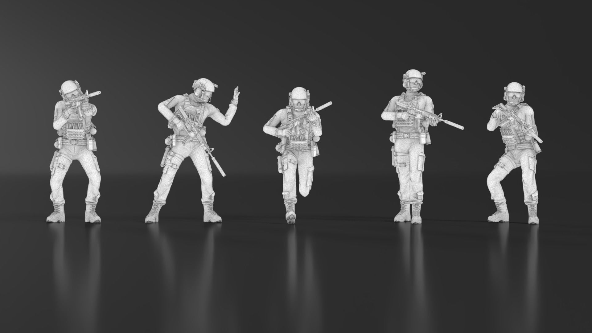 US Soldier Set 07 3D print model_15