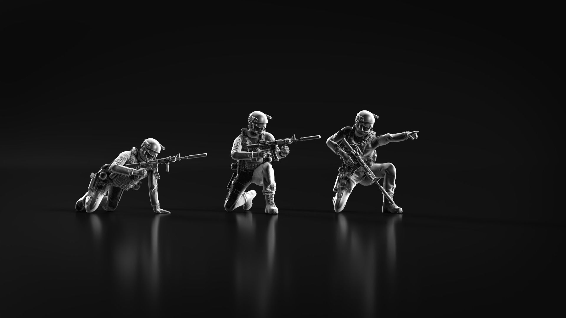 US Soldier Set 07 3D print model_11