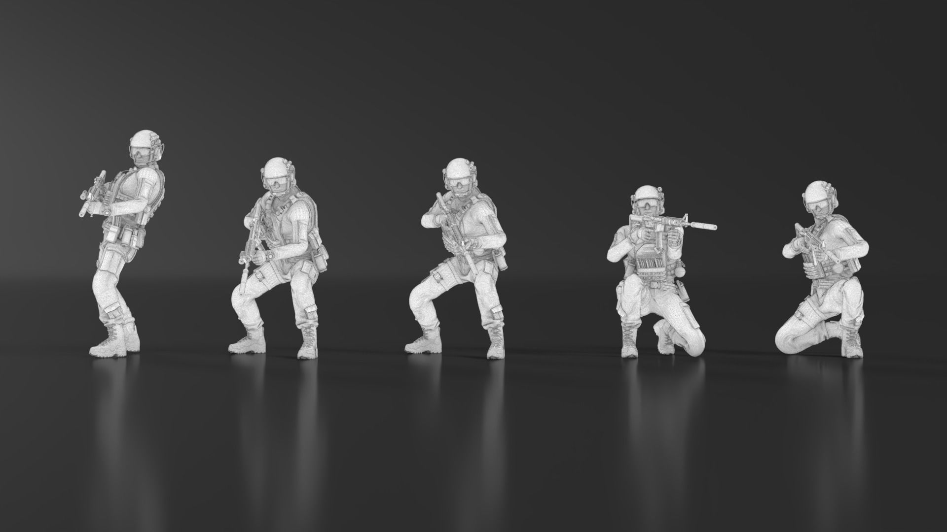 US Soldier Set 07 3D print model_19