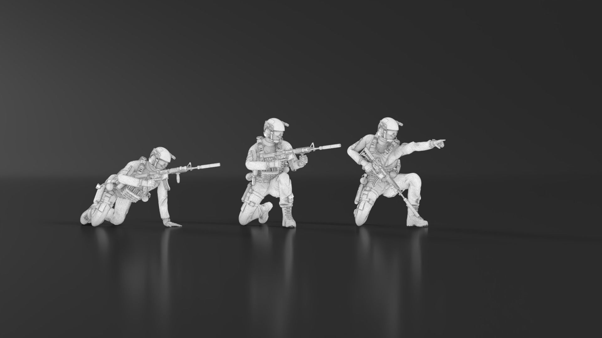 US Soldier Set 07 3D print model_20