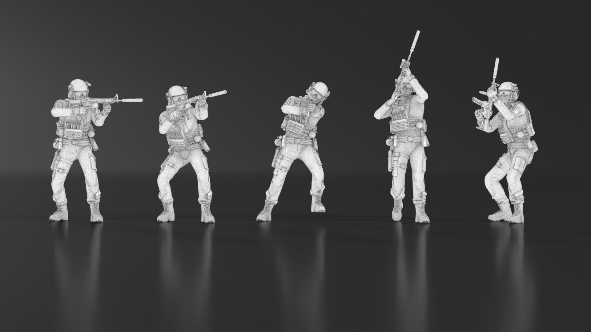 US Soldier Set 07 3D print model_12