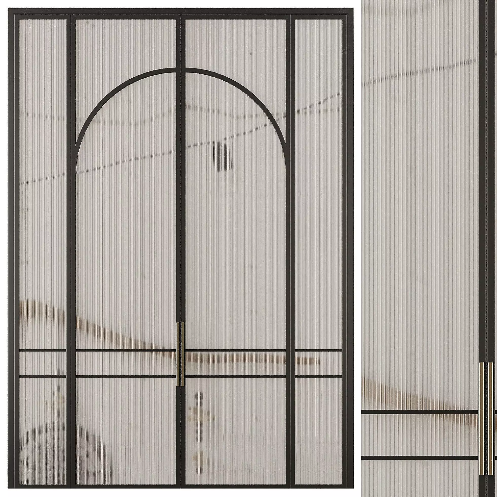 Entrance door set19 3D model_0