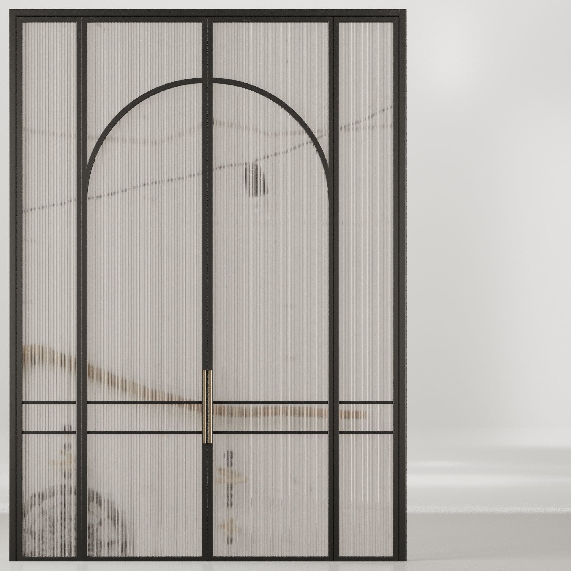 Entrance door set19 3D model_2