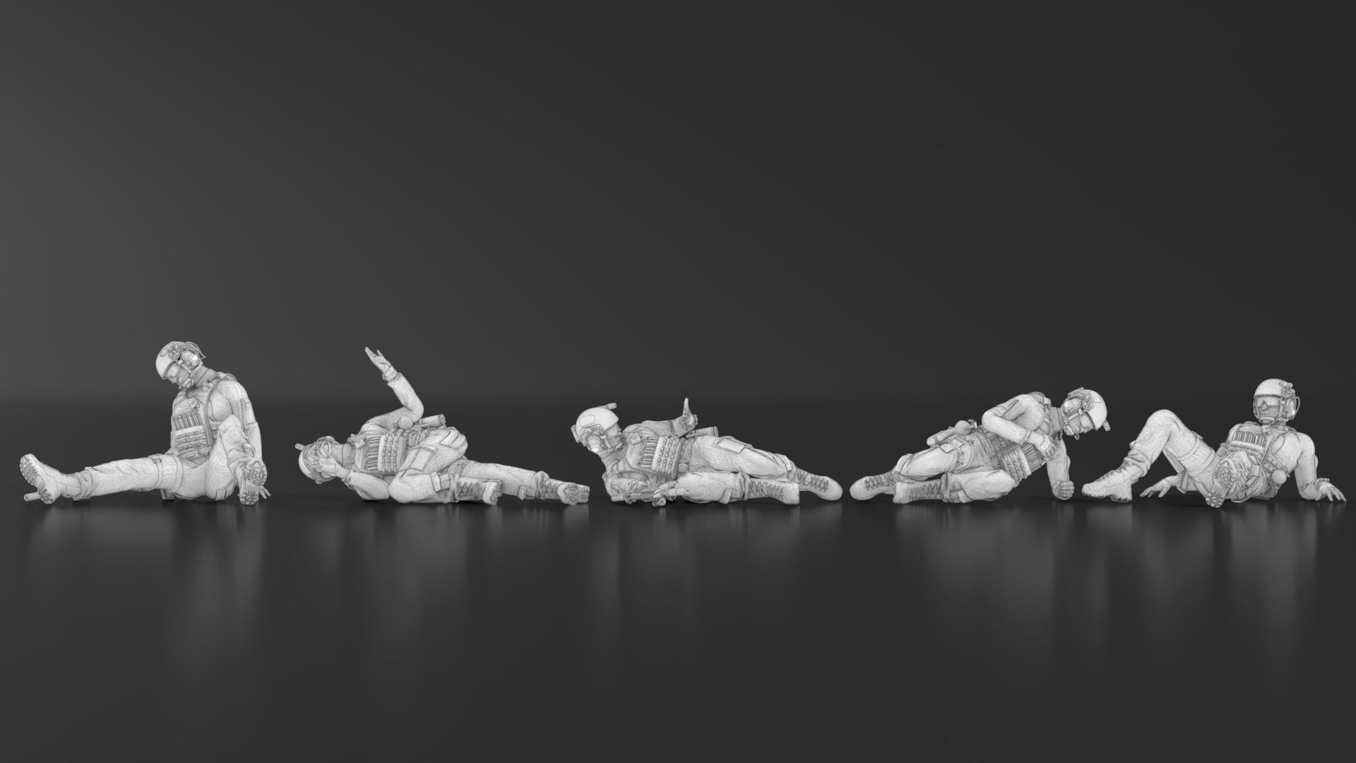 US Soldier Set 08 3D print model_17