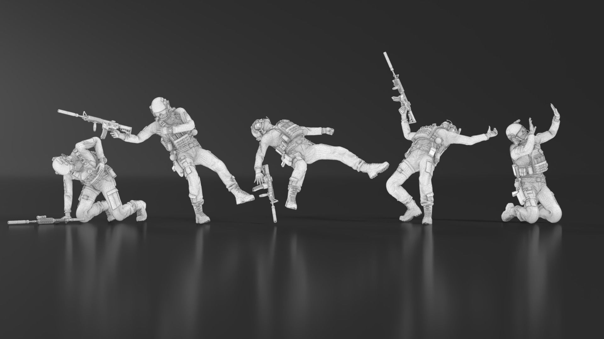 US Soldier Set 08 3D print model_12