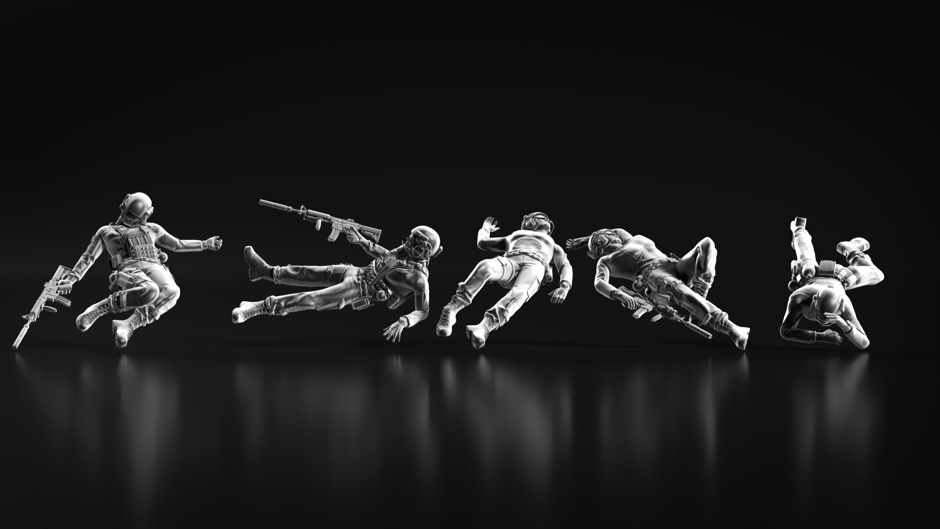 US Soldier Set 08 3D print model_9