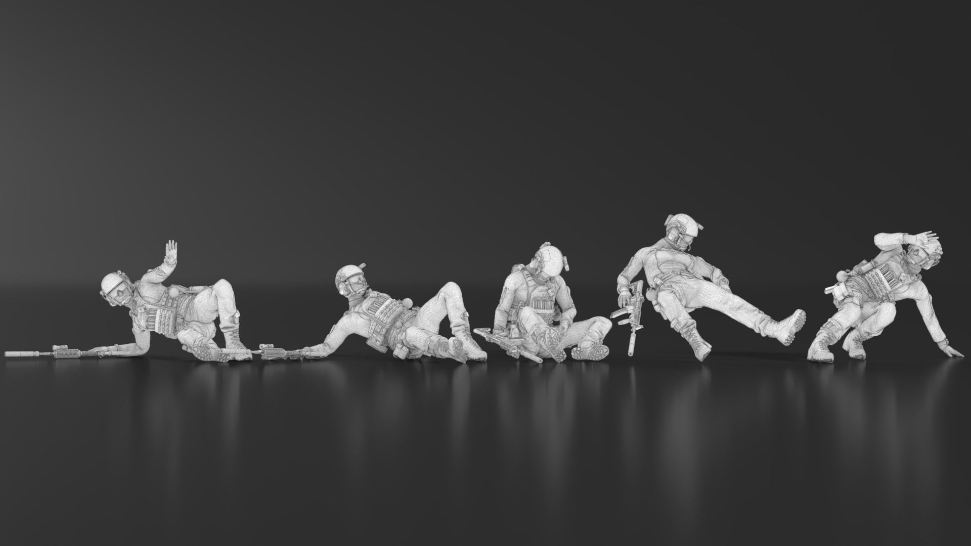 US Soldier Set 08 3D print model_14