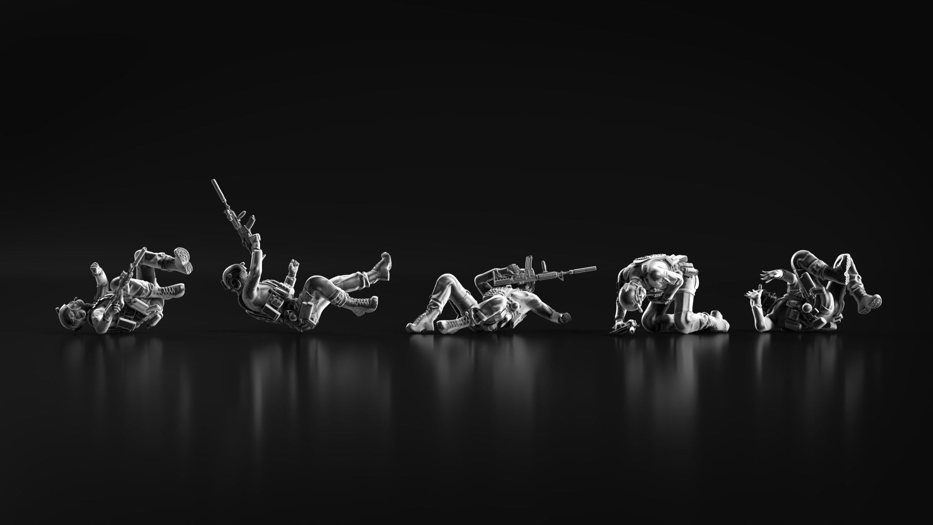 US Soldier Set 08 3D print model_7