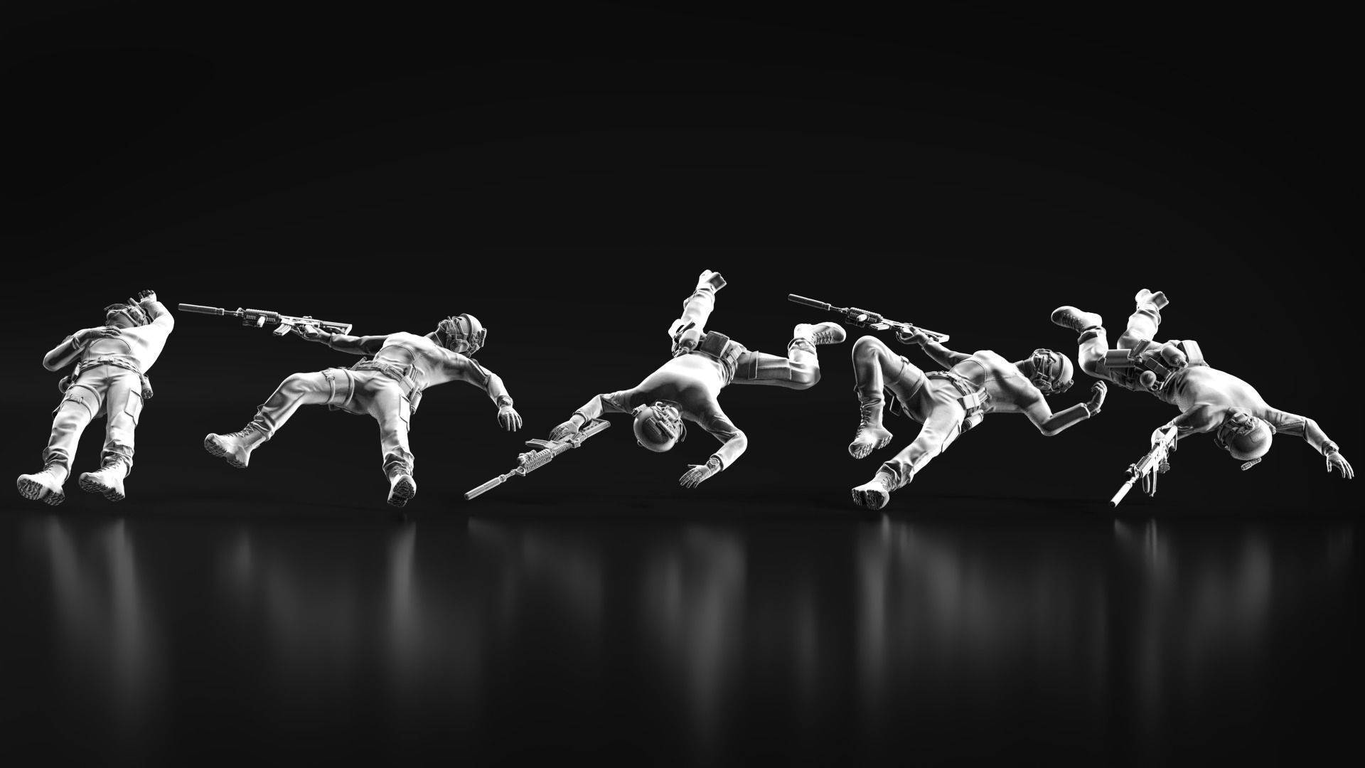 US Soldier Set 08 3D print model_10