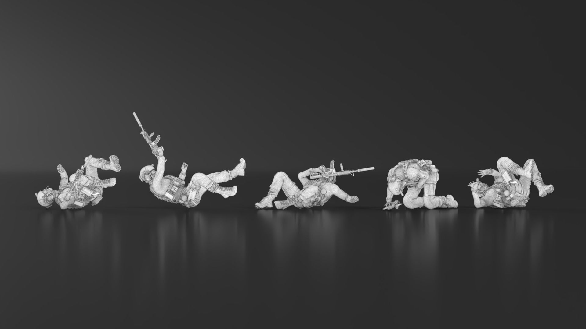 US Soldier Set 08 3D print model_16