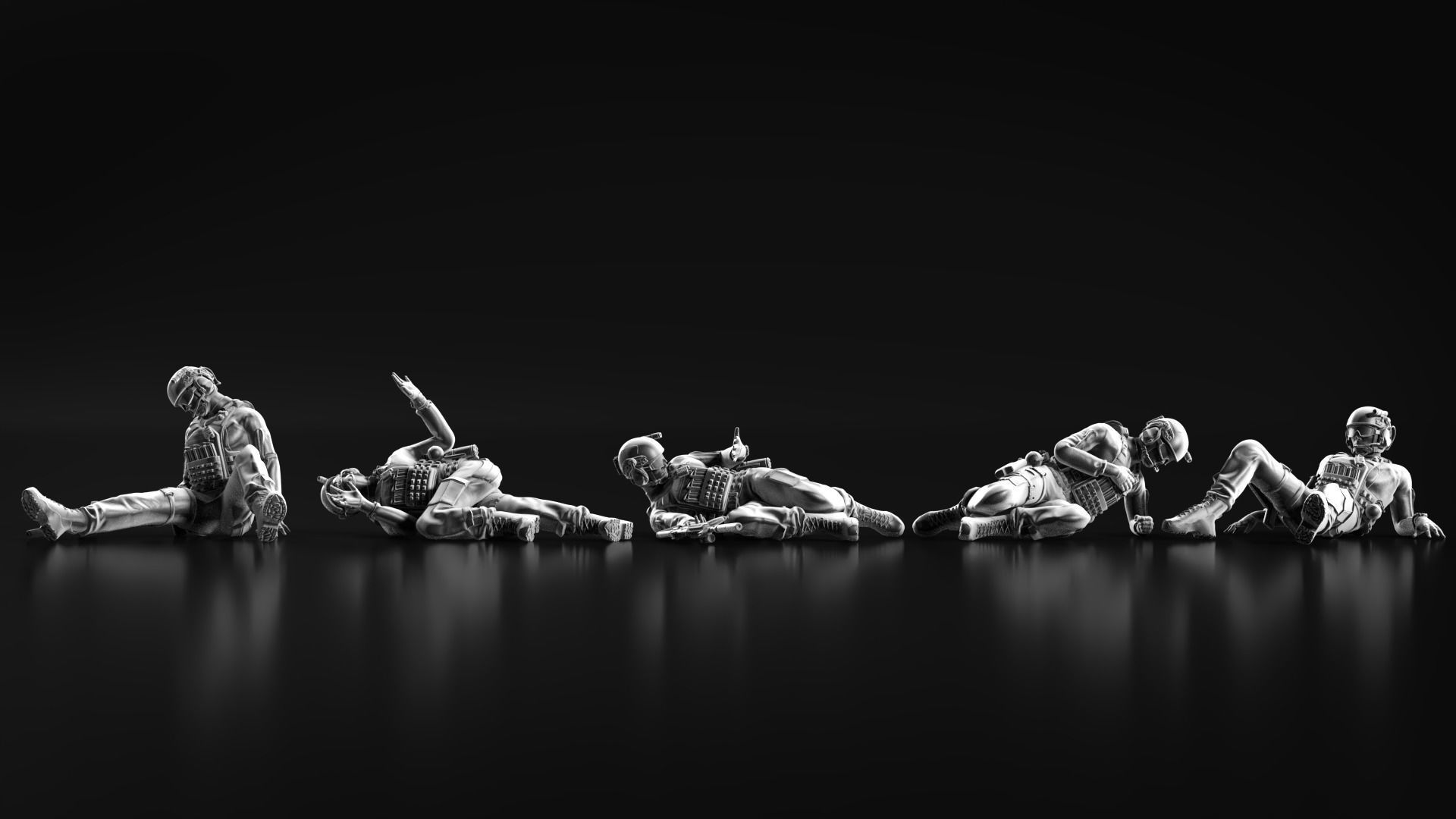 US Soldier Set 08 3D print model_8