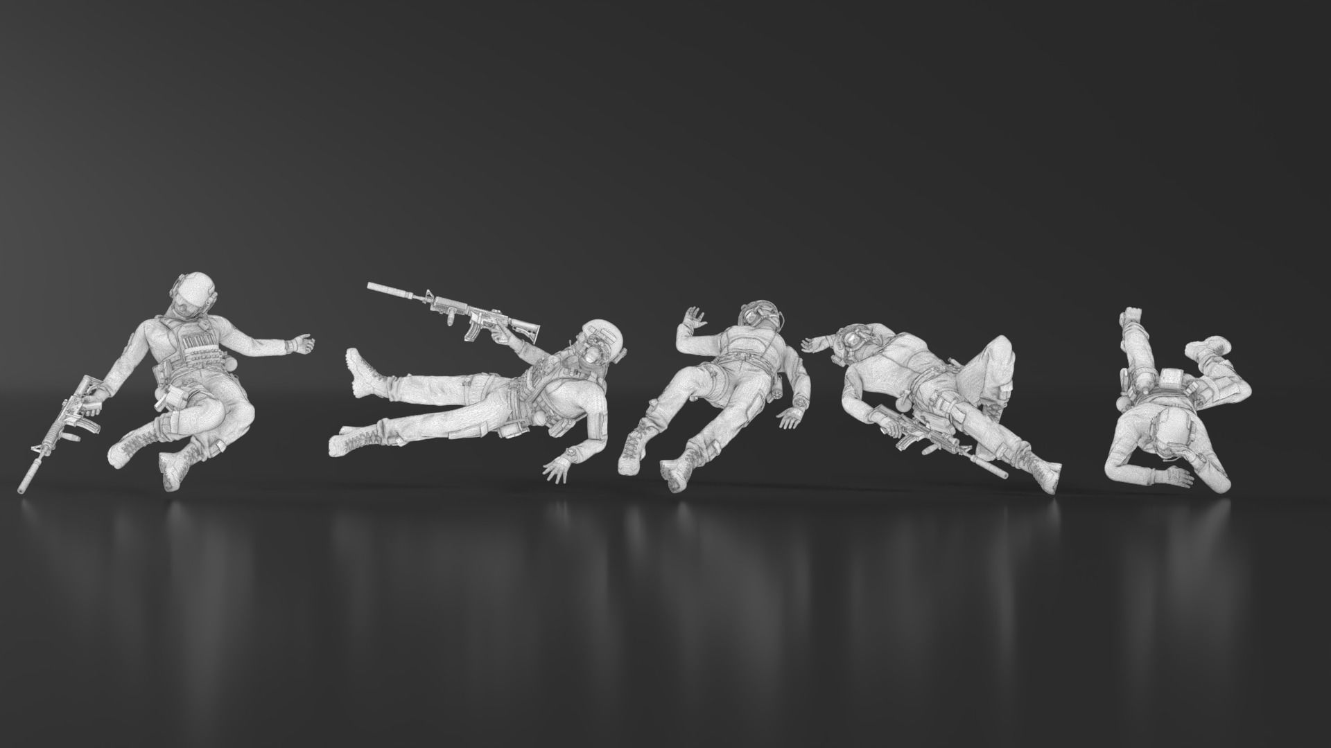 US Soldier Set 08 3D print model_18