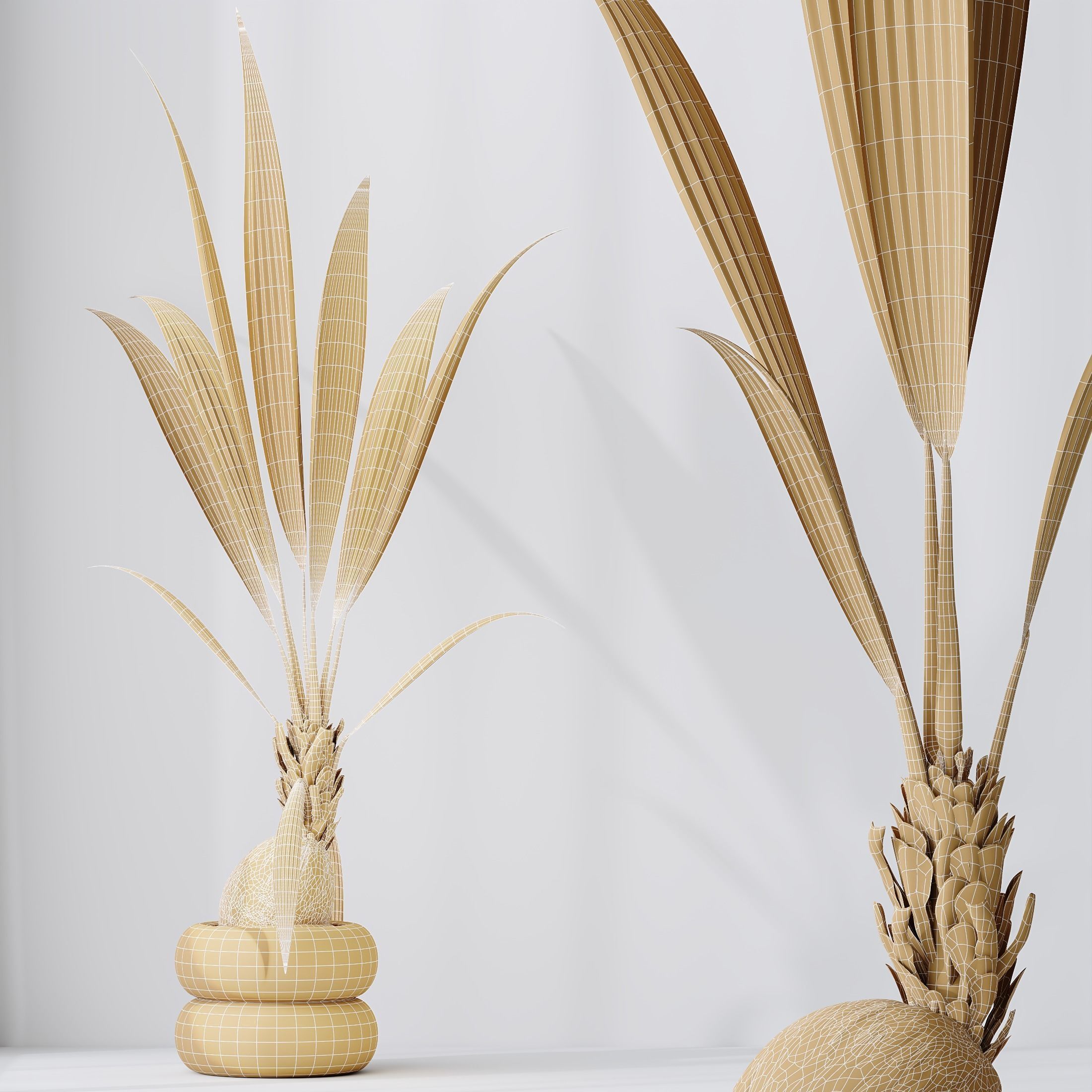 6 Different SETS of Plant Indoor SET VOL128 3D Model Collection_25