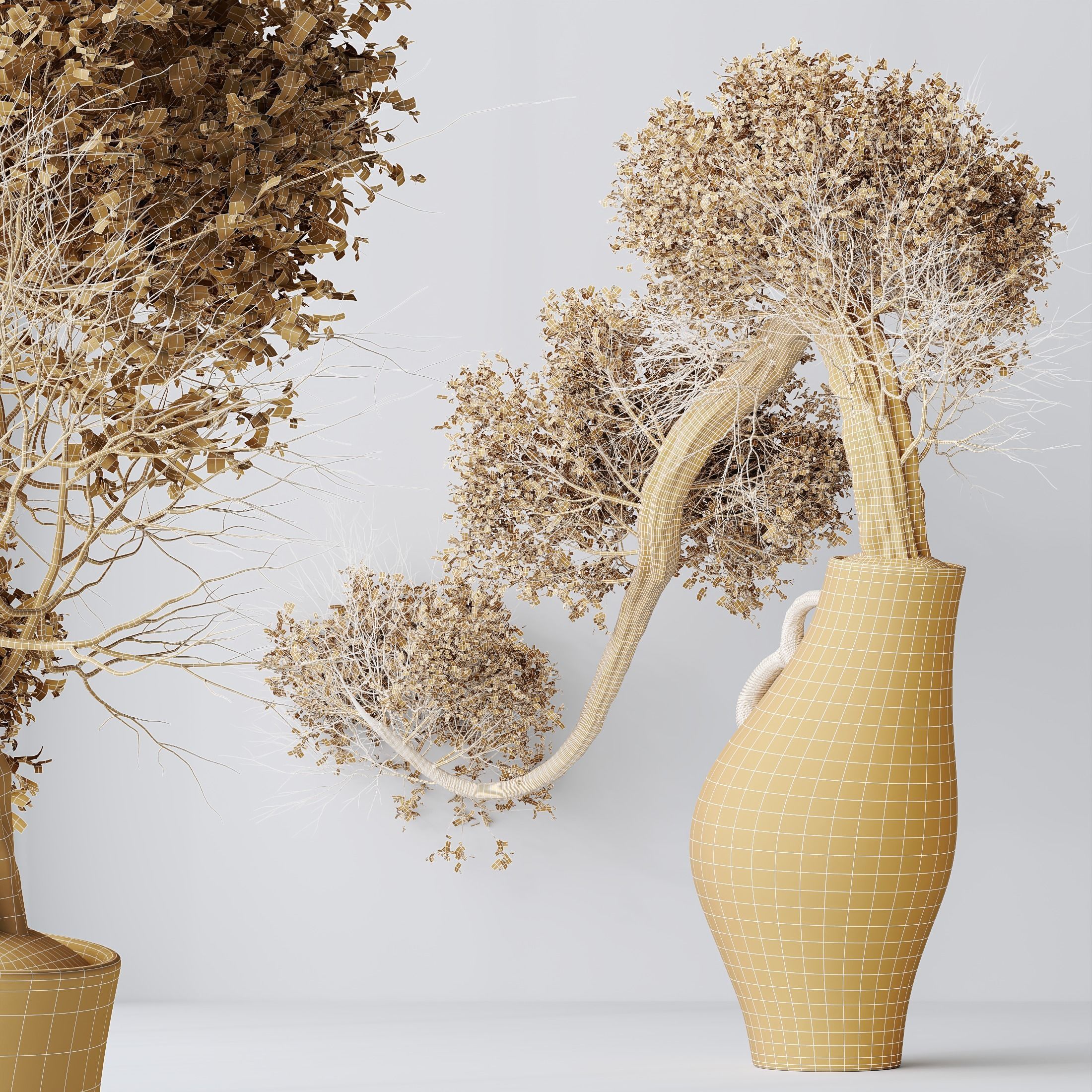 6 Different SETS of Plant Indoor SET VOL129 3D Model Collection_16