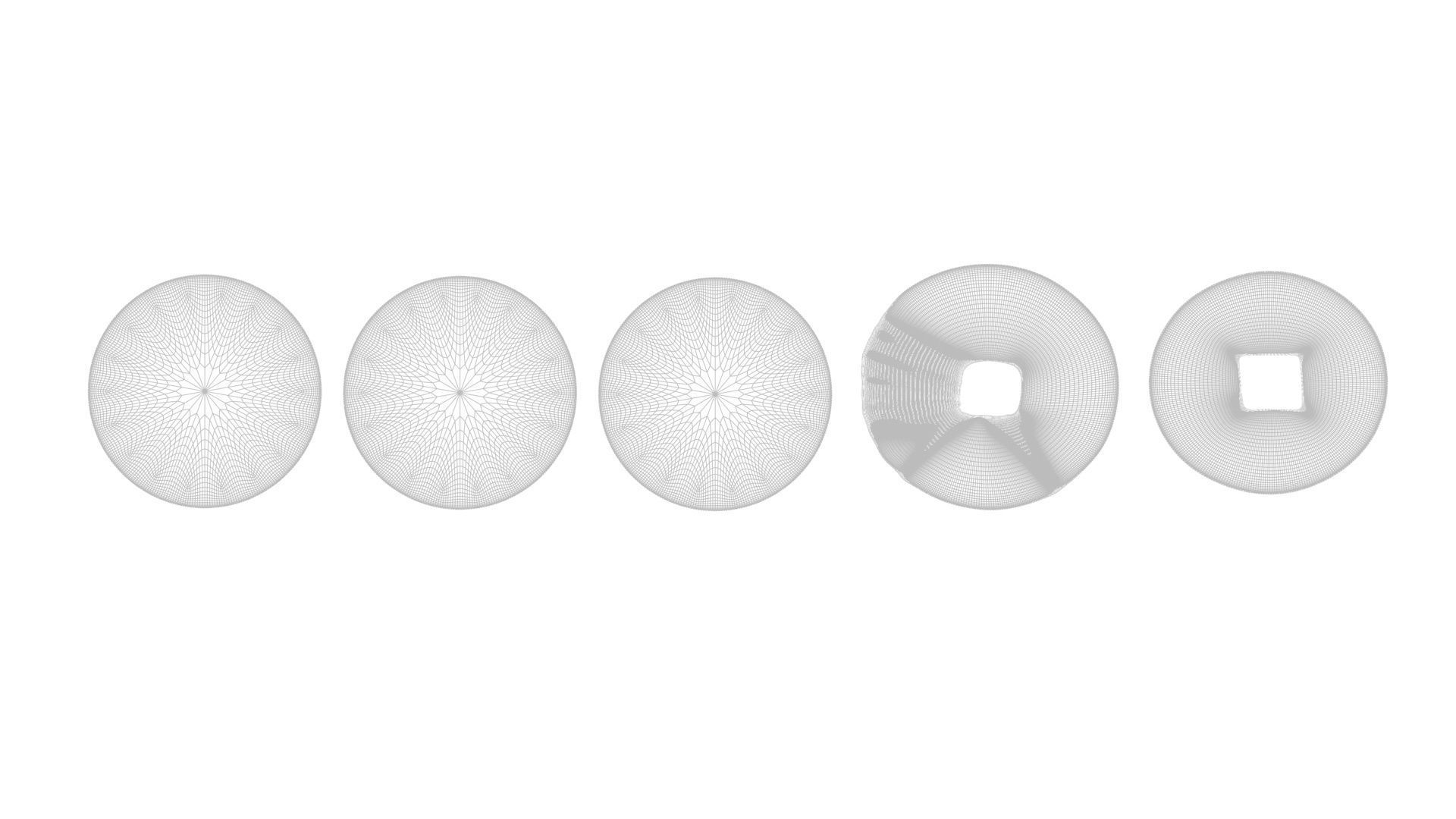 Chinese Coins Set 3D model_29