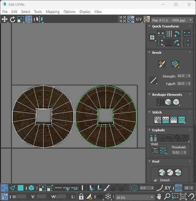 Chinese Coins Set 3D model_42