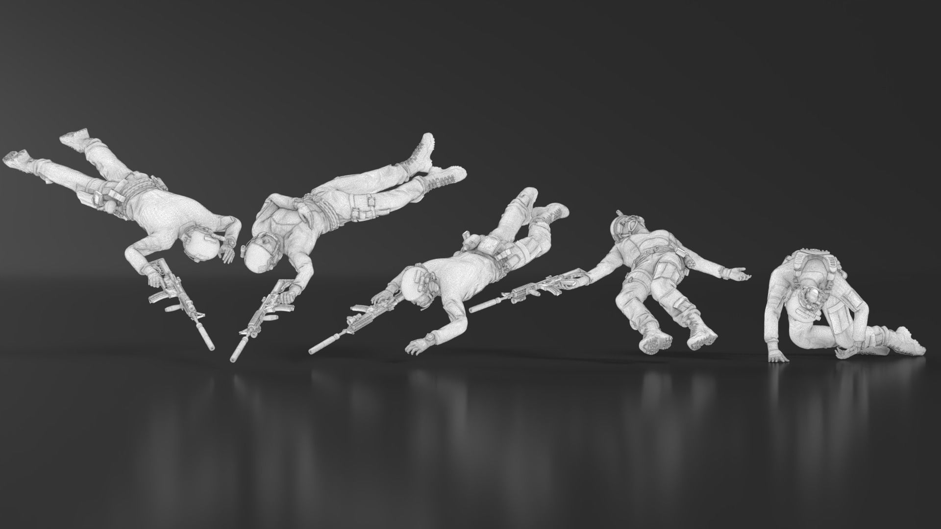 US Soldier Set 09 3D print model_17