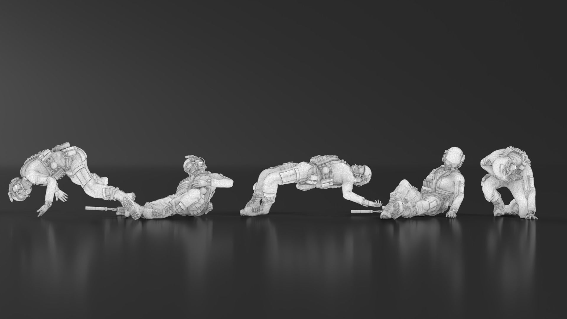 US Soldier Set 09 3D print model_15