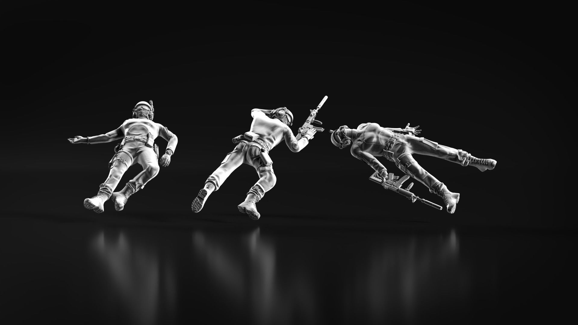 US Soldier Set 09 3D print model_10