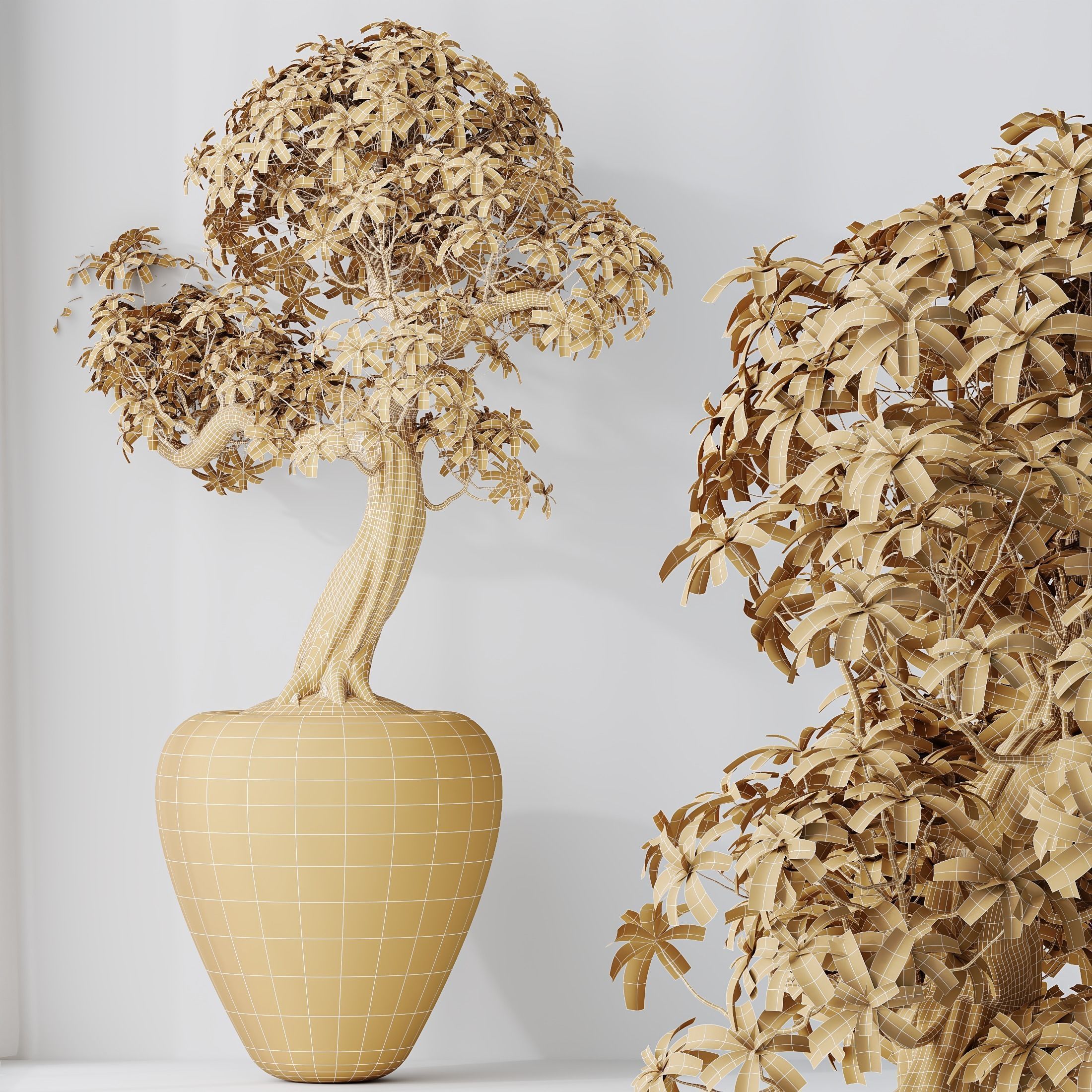 6 Different SETS of Plant Indoor SET VOL130 3D Model Collection_16