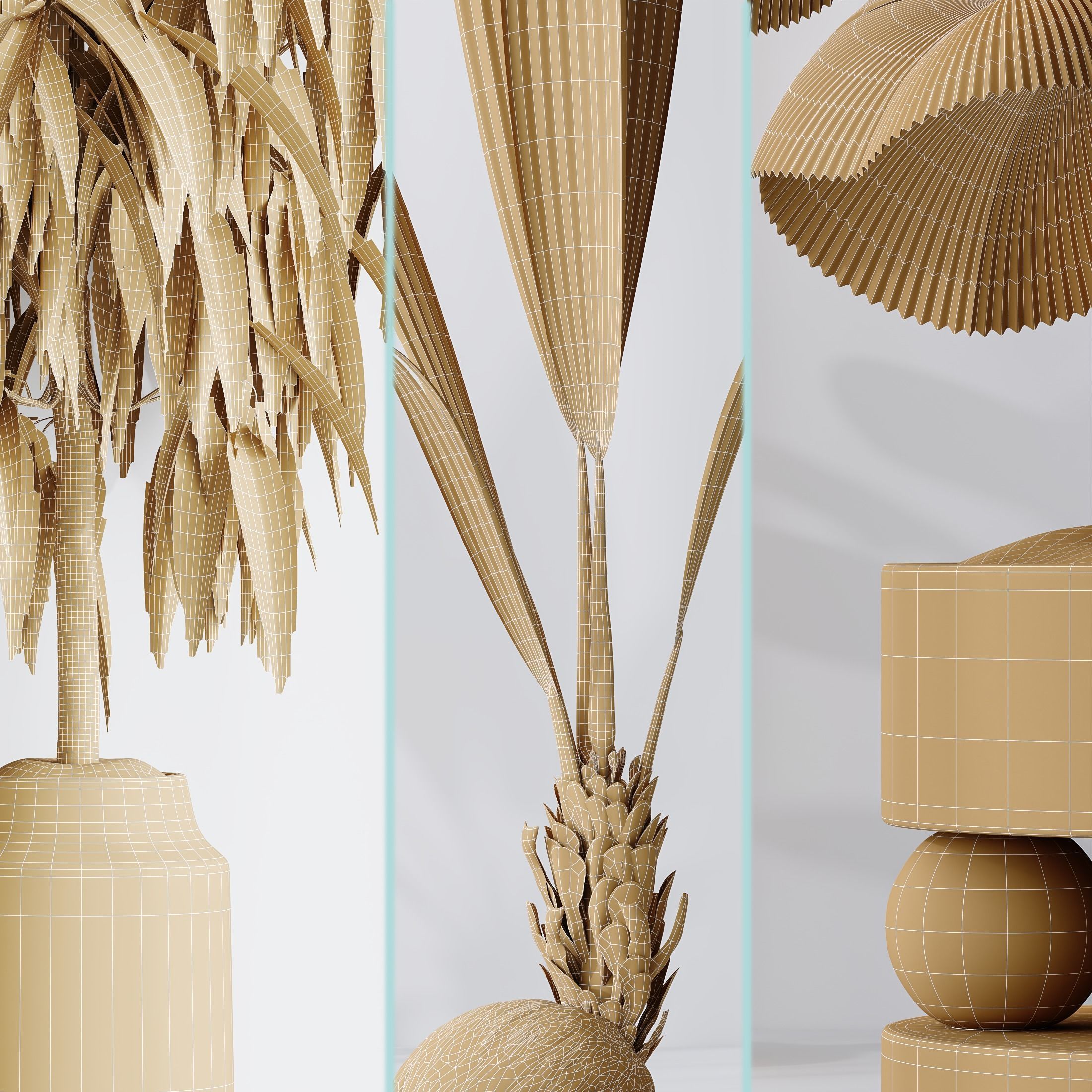 6 Different SETS of Plant Indoor SET VOL131 3D Model Collection_25