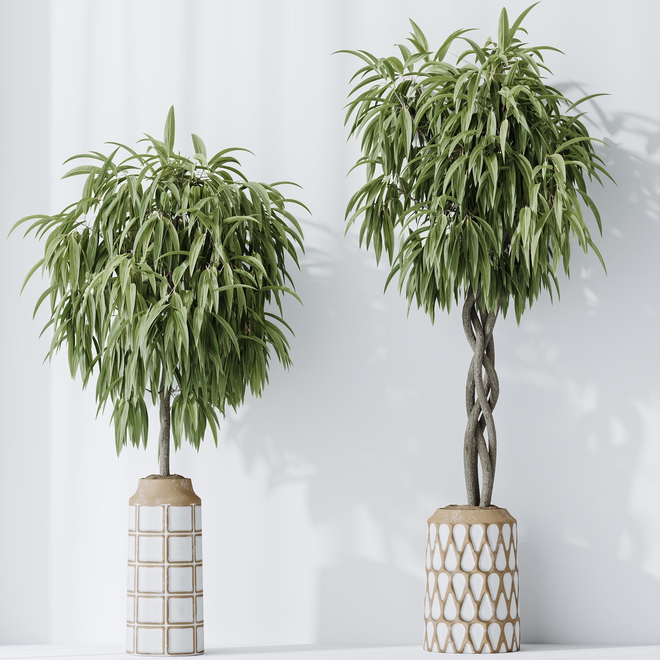 6 Different SETS of Plant Indoor SET VOL131 3D Model Collection_12
