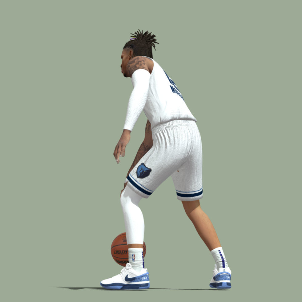 Ja Morant Memphis Grizzlies NBA 3D model_5
