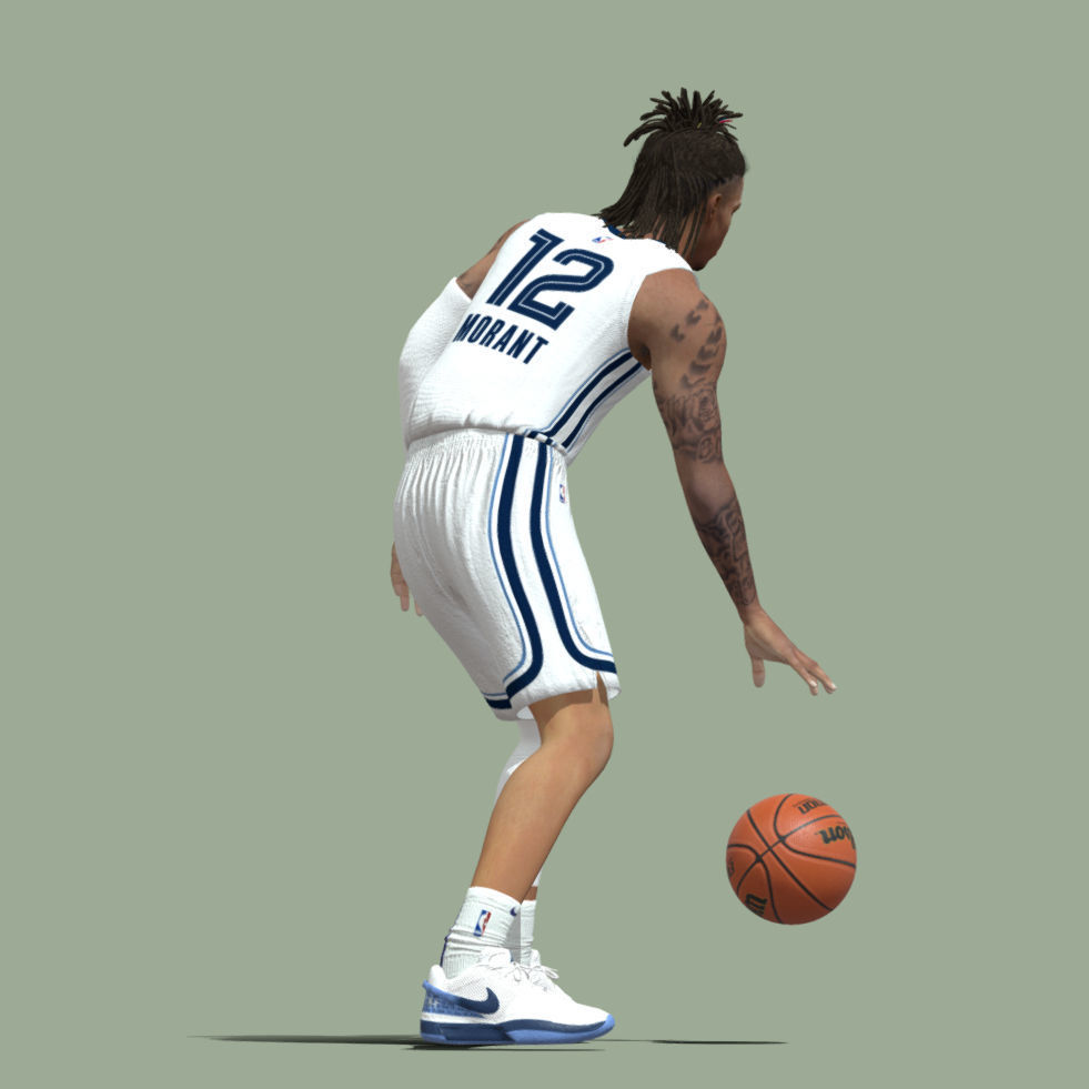 Ja Morant Memphis Grizzlies NBA 3D model_4